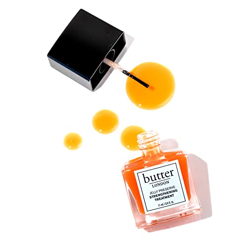 butter LONDON Orange Marmalade Jelly Preserve Strengthening Treatment, Orange, Nourishes Dry and Brittle Nails, Strengthens Weak Nails, Vitamin E and Tea Tree Oil, Gluten, Vegan and Cruelty Free