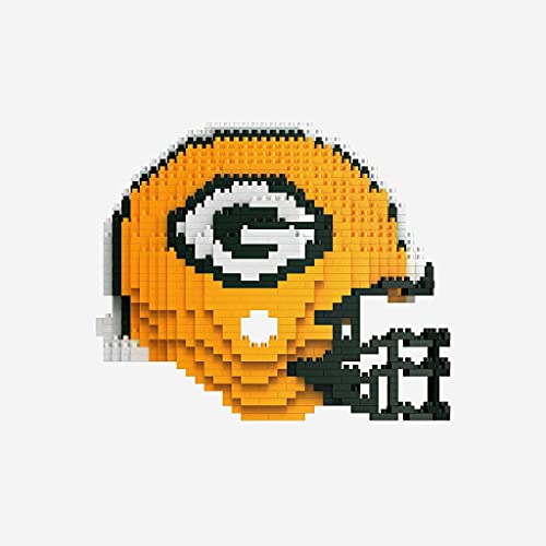 FOCO NFL Green Bay Packers 3D BRXLZ Construction Toy Blocks Set - Helmet