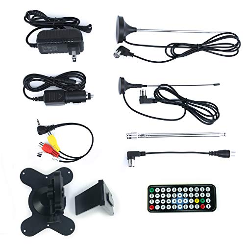 Tyler 7' Portable TV LCD Monitor Rechargeable Battery Powered Wireless Capability HD-TV, USB, HDMI Input, AC/DC, Remote Control Built In Stand Small For Car Kids Travel