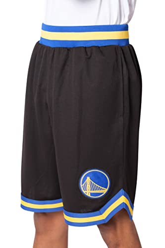 Ultra Game NBA Golden State Warriors Mens Woven Basketball Shorts, Team Color, X-Large