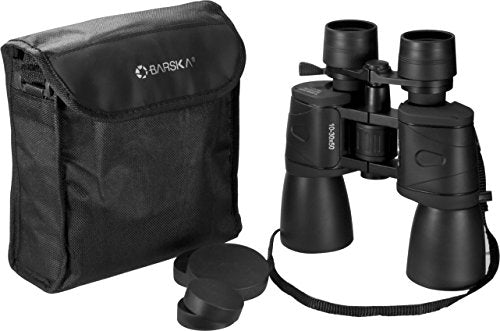 BARSKA unisex-adult 10-30x50 Zoom Gladiator Binocular Black/Black, 21.1 x 7.9 x 24.1