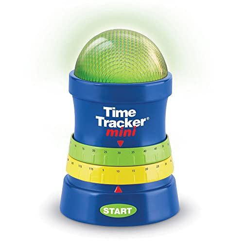 Learning Resources Time Tracker Mini Visual Timer, Classroom Timer, Hand Washing Timer, Auditory and Visual Cue, Ages 3+