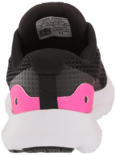 Under Armour Women's Surge 3 Running Shoe, (004) Black/Black/Rebel Pink, 7.5