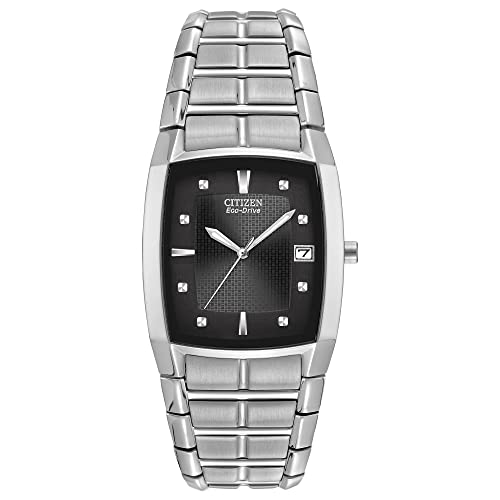 Citizen Eco-Drive Chandler Quartz Mens Watch, Stainless Steel, Weekender, Silver-Tone (Model: BM6550-58E)