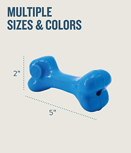 Planet Dog Orbee-Tuff Bone Blue Dog Chew Toy, Small