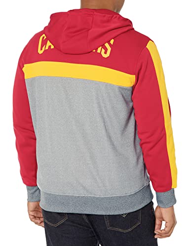 Ultra Game NBA Cleveland Cavaliers Mens Soft Fleece Full Zip Jacket Hoodie, Team Color, Small