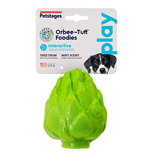 Planet Dog Orbee-Tuff Artichoke Treat-Dispensing Dog Chew Toy