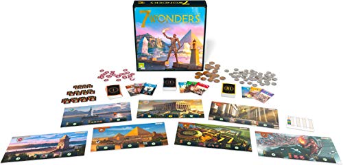 7 Wonders Board Game (BASE GAME) - New Edition | Board Game for Adults and Family | Civilization and Strategy Board Game | 3-7 Players | Ages 10 and up | Made by Repos Production