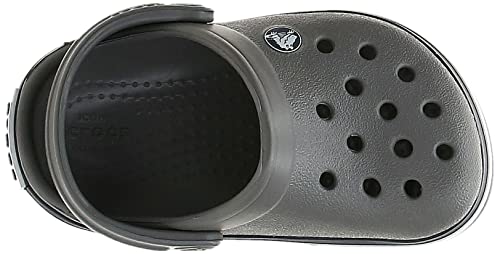Crocs Unisex-Child Crocband Clogs (Little Kid/Big Kid), Smoke/Navy, 1 Little Kid