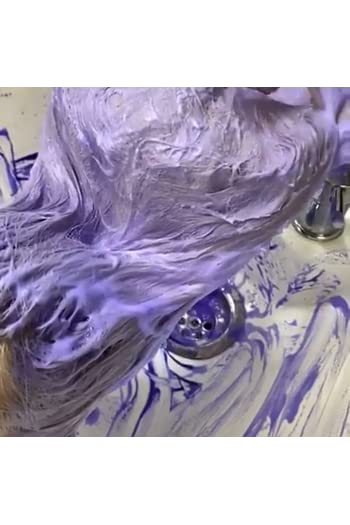 Crazy Color Purple Shampoo for Blonde Hair - Eliminates Brassy Yellow Tones - Ultraviolet No Yellow Shampoo Sulfate Free - Purple Undertones for Light Blonde Hair - 250ml