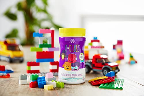 Solgar U-Cubes Children's Multi-Vitamin and Minerals , 60 Gummies - 2 Great-Tasting Flavors , Orange and Cherry - Ages 2 and Up - Non GMO , Gluten Free , Dairy Free - 30 Servings