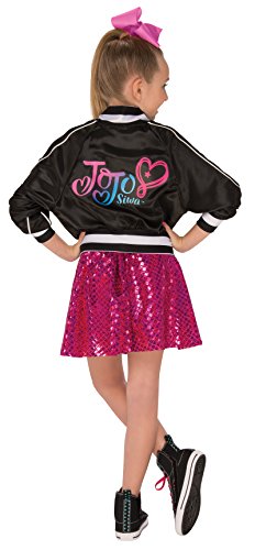Rubies JoJo Siwa Bomber Jacket with Skirt and Bow Child's Costume, Large