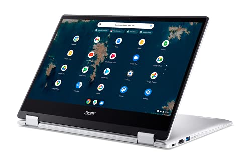 Acer Chromebook Spin 314 Convertible Laptop | Intel Pentium Silver N6000 | 14' Full HD IPS Touch Display | 8GB LPDDR4X | 64GB eMMC | Intel Wi-Fi 6 AX201 | Backlit KB | Chrome OS | CP314-1HN-P138
