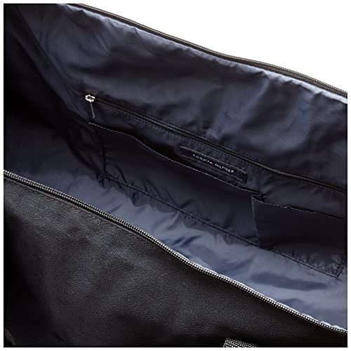 Tommy Hilfiger unisex adult Sporty Tino Duffle Bag, Th Deep Black, One Size US