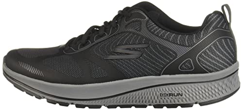 Skechers Men's GOrun Consistent-Athletic Workout Running Walking Shoe Sneaker with Air Cooled Foam, Black/Grey 2, 12.5