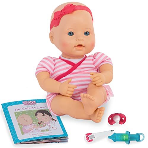 Baby Sweetheart by Battat – Medical Time 12-inch Soft-Body Newborn Baby Doll with Easy-to-Read Story Book and Baby Doll Accessories