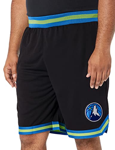 Ultra Game NBA Minnesota Timberwolves Mens Woven Basketball Shorts, Team Color, XX-Large