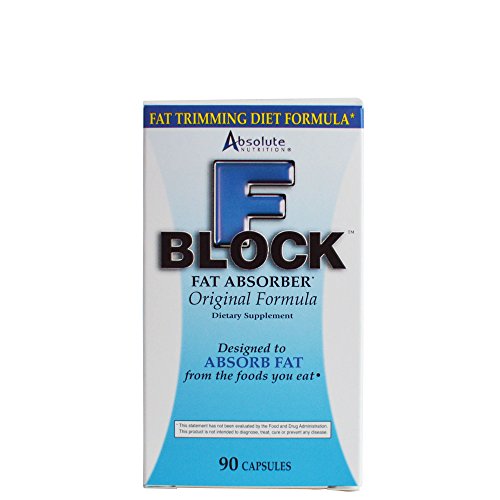 Absolute Nutrition FBlock Xtra Fat Absorber, Diet Formula, 90 Capsules