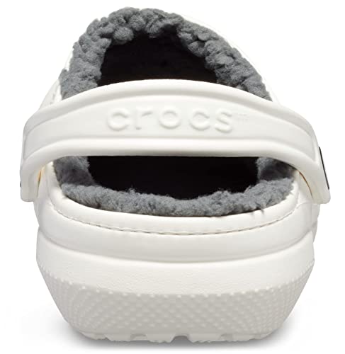 Crocs Classic Lined Clog White/Grey Men's 15, Women's 17 Medium