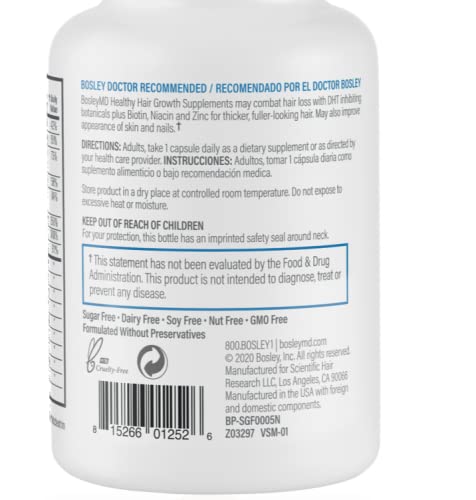 BosleyMD Men's Hair Growth Supplement (2 Month Supply)