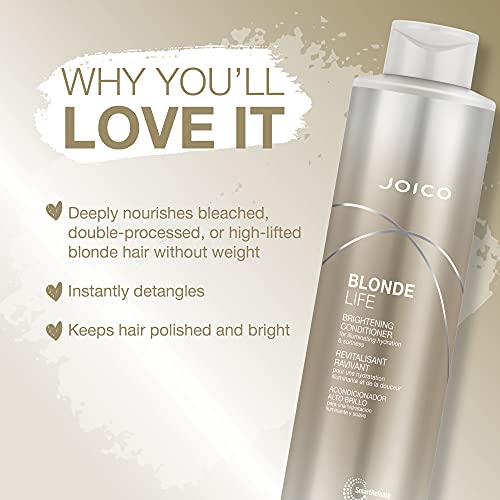 Blonde Life Brightening Conditioner | For Blonde Hair | Illuminate Hydration and Softness | Add Softness and Smoothness | Sulfate Free | With Monoi and Tamanu Oil | 33.8 Fl Oz