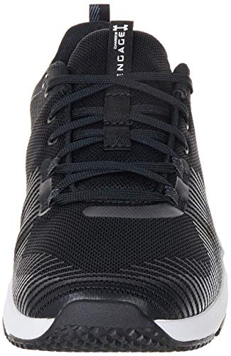 Under Armour Men's Charged Engage Cross Trainer, Black (001)/White, 10.5 M US