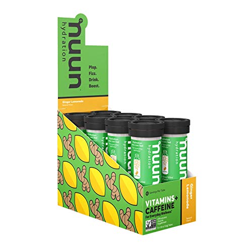 Nuun Vitamins: Vitamins + Electrolyte Drink Tablets, Ginger Lemonade, Box of 8 Tubes (96 Servings), Enhanced Everyday Wellness and Energy,8 Count (Pack of 1)