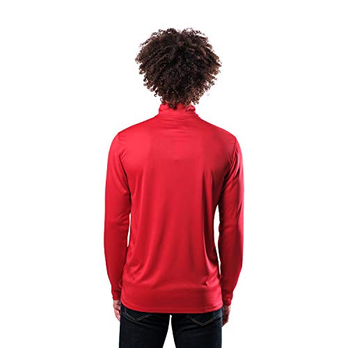 Ultra Game NBA Men's Quarter Zip Long Sleeve Pullover T-Shirt