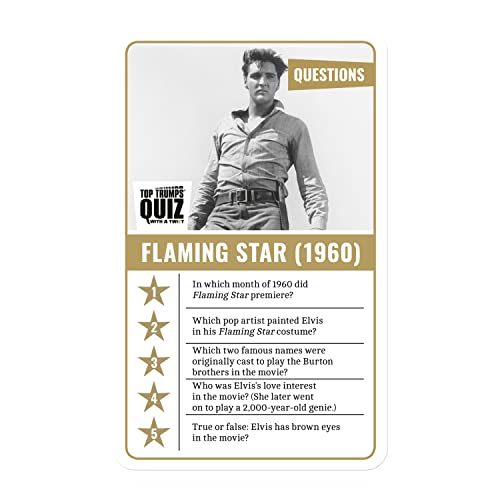 Top Trumps Elvis Presley Quiz Game; Fun Trivia About Elvis, his Music, and More |Fun Family Game for Ages 6 and up