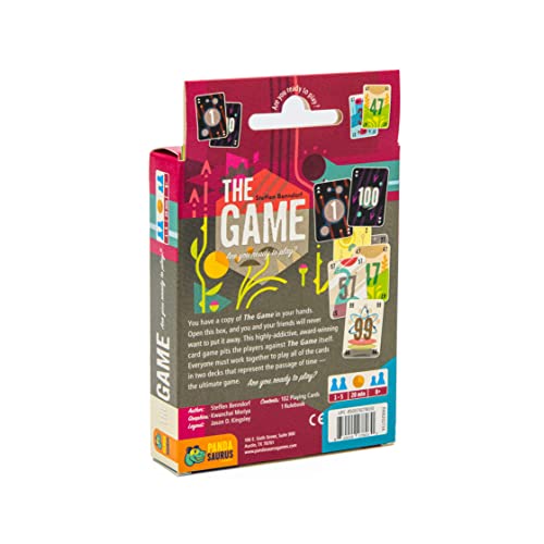 Pandasaurus Games The Game Card Game | Cooperative Strategy / Interactive / Fun Family Game for Adults and Kids | Ages 8+ | 1-5 Players | Average Playtime 20 Minutes | Made