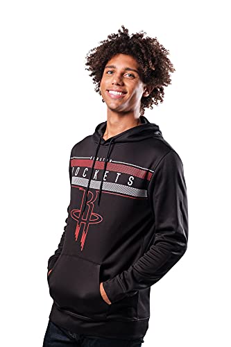 Ultra Game mens Poly Midtown NBA Men s Fleece Hoodie Pullover Sweatshirt, Black, Large US