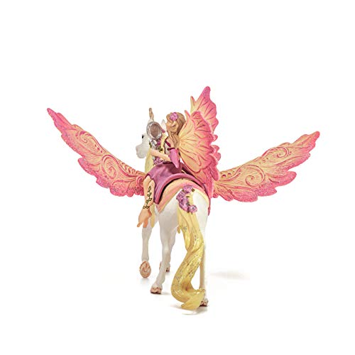 Schleich bayala, 3-Piece Playset, Unicorn Toys for Girls and Boys 5-12 years old, Fairy Feya with Pegasus Unicorn