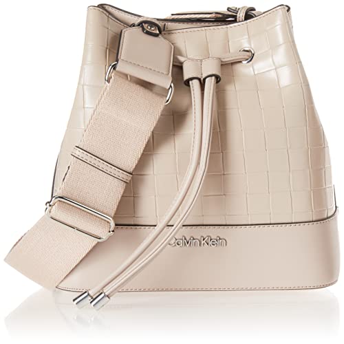 Calvin Klein Gabrianna Novelty Bucket Shoulder Bag, Goat Woven