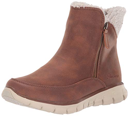 Skechers Women's Synergy Snow Boot, Chestnut, 7