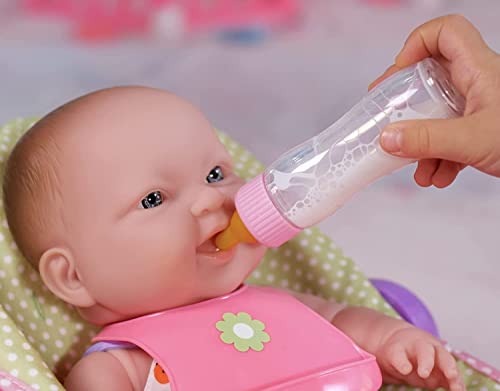 JC Toys Deluxe Disappearing Magic Bottles | Fits All Dolls | Milk and Juice | Butterfly Theme | Ages 2+ , Pink