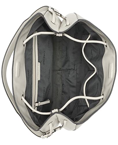 Calvin Klein Harmony Draw String Bucket Bag, Fawn Multi Patchwork