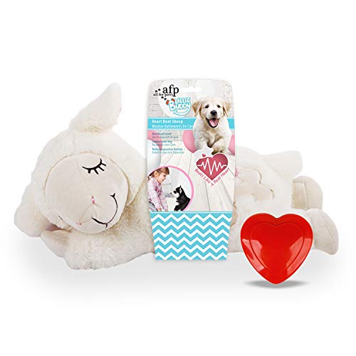 ALL FOR PAWS Heartbeat Dog Toy,Dog Anxiety Relief,Sheep Stuffed Dog Toys,Pet Toys,Dog Training and Behavior Aids,Dog Plush Toy
