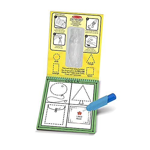 Melissa and Doug On the Go Water Wow! Reusable Water-Reveal Activity Pads,3-pk, Colors, Numbers, Alphabet