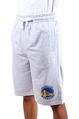 Ultra Game NBA Golden State Warriors Mens French Terry Shorts, Heather Gray, X-Large