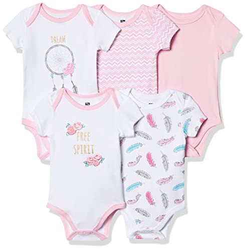 Hudson Baby Unisex Baby Cotton Bodysuits Dream Catcher, 3-6 Months