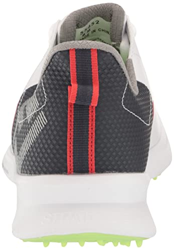 FootJoy Men's FJ Fuel Golf Shoe, White/Navy/Red, 11