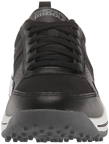 Skechers Men's Go Arch Fit Golf Shoe Sneaker, Black/White, 9.5