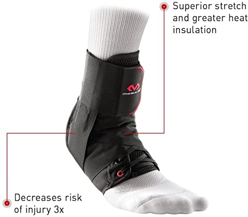 McDavid Ankle Brace with Straps, Maximum Support, Comfortable Compression and Breathable Design