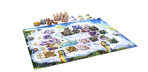 IELLO: Bunny Kingdom in The Sky, Strategy Board Game, New Game Mechanics and Interactions with The Existing Board, 45 Minute Play Time, 2 to 5 Players, Ages 14 and Up