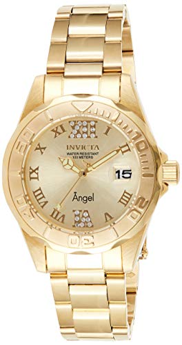 Invicta Women's 14397 Angel Analog Swiss-Quartz Gold Watch