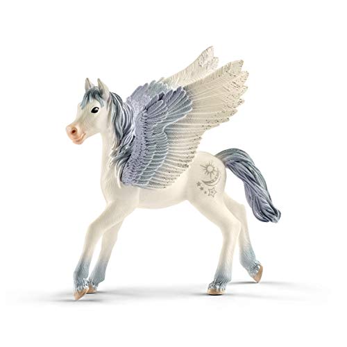 Schleich bayala Unicorn Toys for Girls and Boys, Pegasus Unicorn Foal Figurine with Purple Wings, Ages 5+
