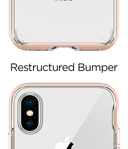 Spigen Neo Hybrid Crystal Designed for Apple iPhone X Case(2017) - Blush Gold