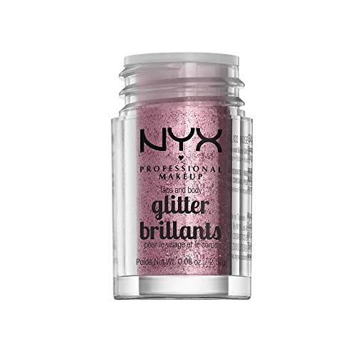 NYX PROFESSIONAL MAKEUP Face and Body Glitter, Rose