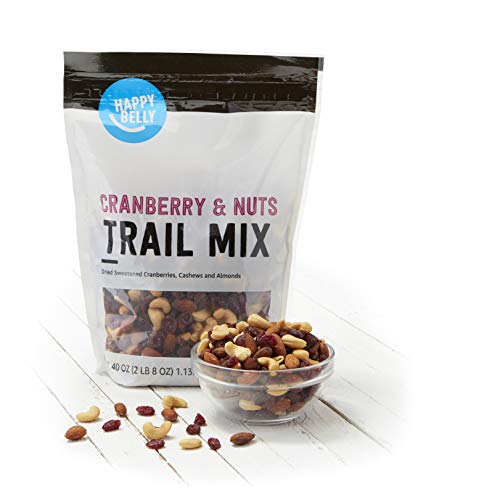 Amazon Brand - Happy Belly Trail Mix, Cranberry and Nuts, 40 Oz