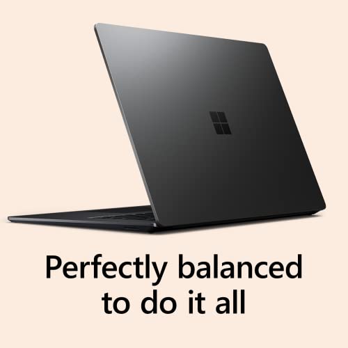 Microsoft Surface Laptop 5 (2022), 15' Touch Screen, Thin and Lightweight, Long Battery Life, Fast Intel i7 Processor for Multi-Tasking, 512GB Storage with Windows 11, Black